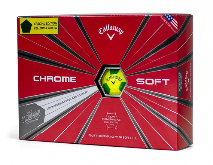 Callaway Golfbollar Chrome Soft 19 Truvis Gul/Grön (1st duss) i gruppen Rea / Rea Golfbollar hos Dimbo Golf AB (1416017-3040)