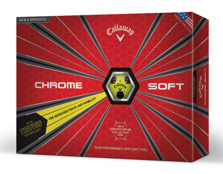 Callaway Golfbollar Chrome Soft 19 Truvis Gul/Svart (1st duss) i gruppen Rea / Rea Golfbollar hos Dimbo Golf AB (1416017-3090)