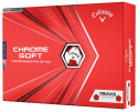 Callaway Golfbollar Chrome Soft 20 Truvis Vit/Röd (1st duss)