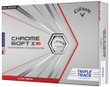 Callaway Golfbollar Chrome Soft 21 X LS Vit Triple Track (1st duss)