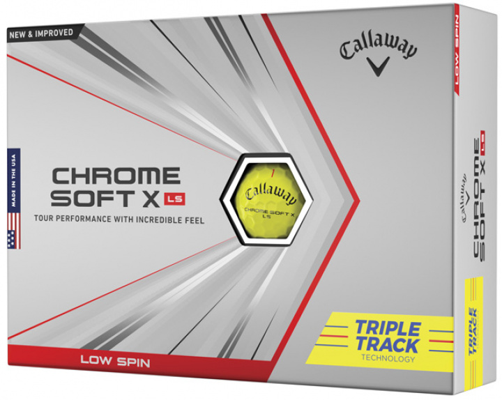 Callaway Golfbollar Chrome Soft 21 X LS Gul Triple Track (1st duss) i gruppen Rea / Rea Golfbollar hos Dimbo Golf AB (1416028-3030)