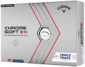 Callaway Golfbollar Chrome Soft 22 X LS Vit Triple Track (1st duss)