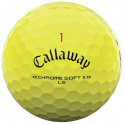 Callaway Golfbollar Chrome Soft 22 X LS Gul Triple Track (1st duss)