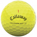 Callaway Golfbollar Chrome Soft 22 Gul Triple Track (1st duss)