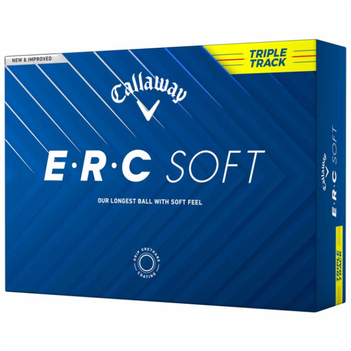 Callaway ERC Soft 23 Triple Track Gul (1st duss) i gruppen Golfbollar / Dussin hos Dimbo Golf AB (1416052-448402)