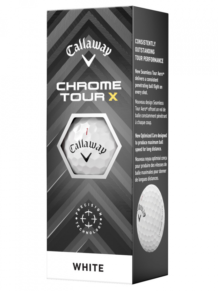 Callaway Golfbollar Chrome Tour X 24 Vit (1st 3-pack) i gruppen Golfbollar / 3-pack hos Dimbo Golf AB (1416078-1010)