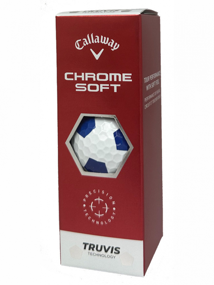 Callaway Golfbollar Chrome Soft 19 X Truvis Vit/Blå (1st 3-pack) i gruppen Golfbollar / 3-pack hos Dimbo Golf AB (1418037-1080)