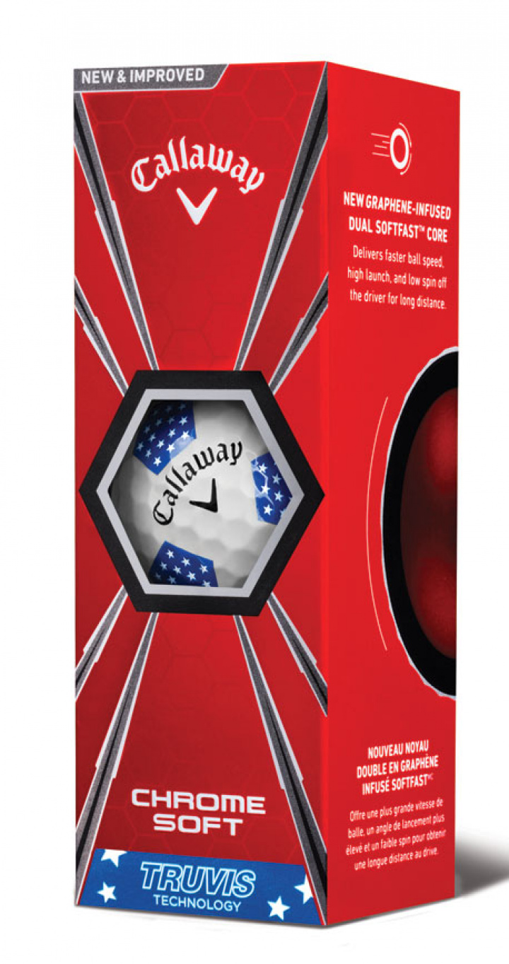 Callaway Golfbollar Chrome Soft 19 Truvis USA (1st 3-pack) i gruppen Golfbollar / 3-pack hos Dimbo Golf AB (1418038-1111)