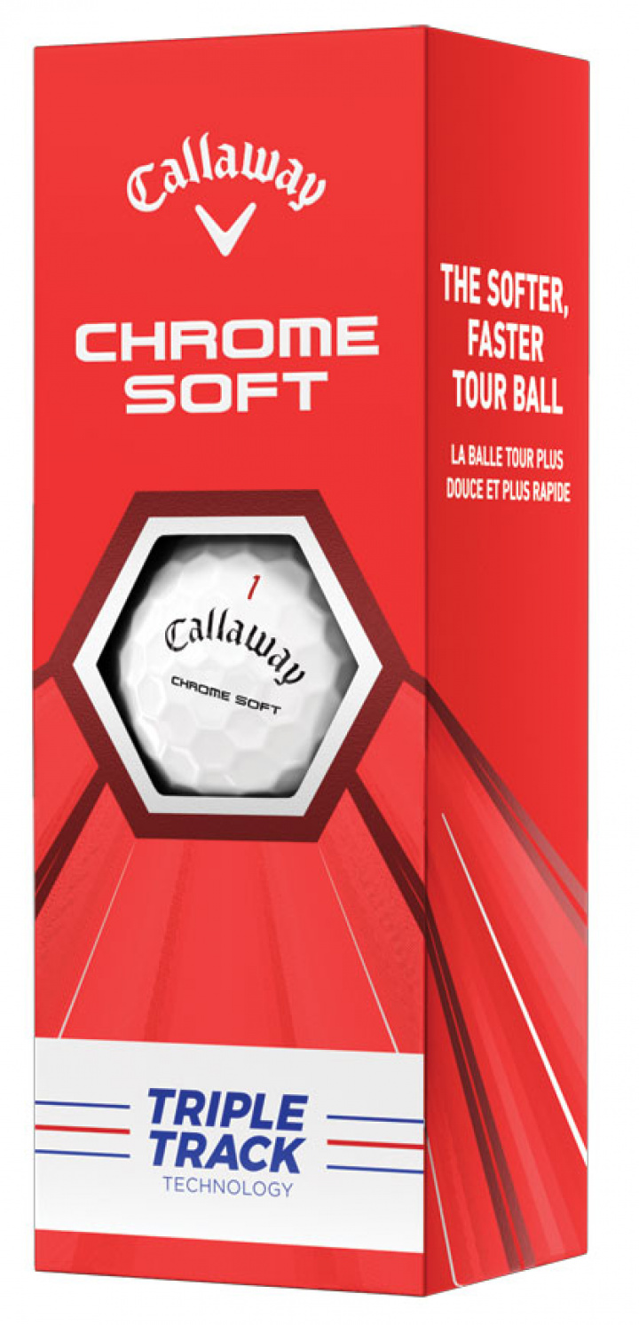 Callaway Golfbollar Chrome Soft 20 Vit Triple Track (1st 3-pack) i gruppen Golfbollar / 3-pack hos Dimbo Golf AB (1418047-1010)