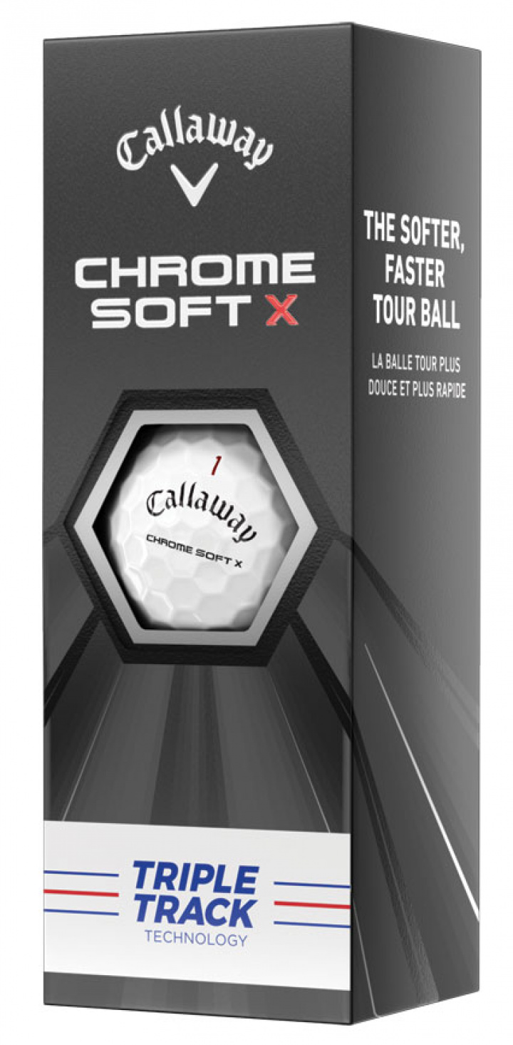 Callaway Golfbollar Chrome Soft 20 X Vit Triple Track (1st 3-pack) i gruppen Golfbollar / 3-pack hos Dimbo Golf AB (1418049-1010)