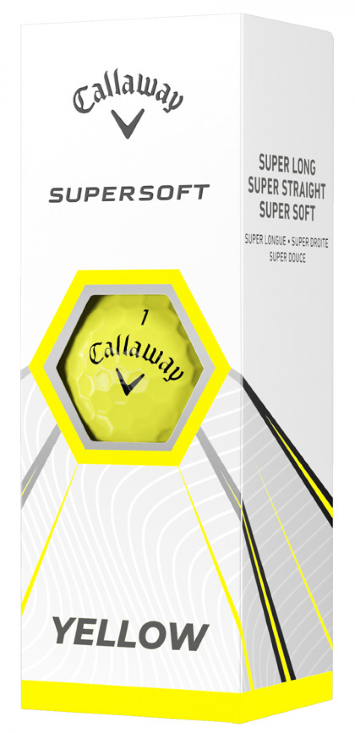 Callaway Golfbollar Supersoft 21 Gul (1st 3-pack) i gruppen Golfbollar / 3-pack hos Dimbo Golf AB (1418050-30)