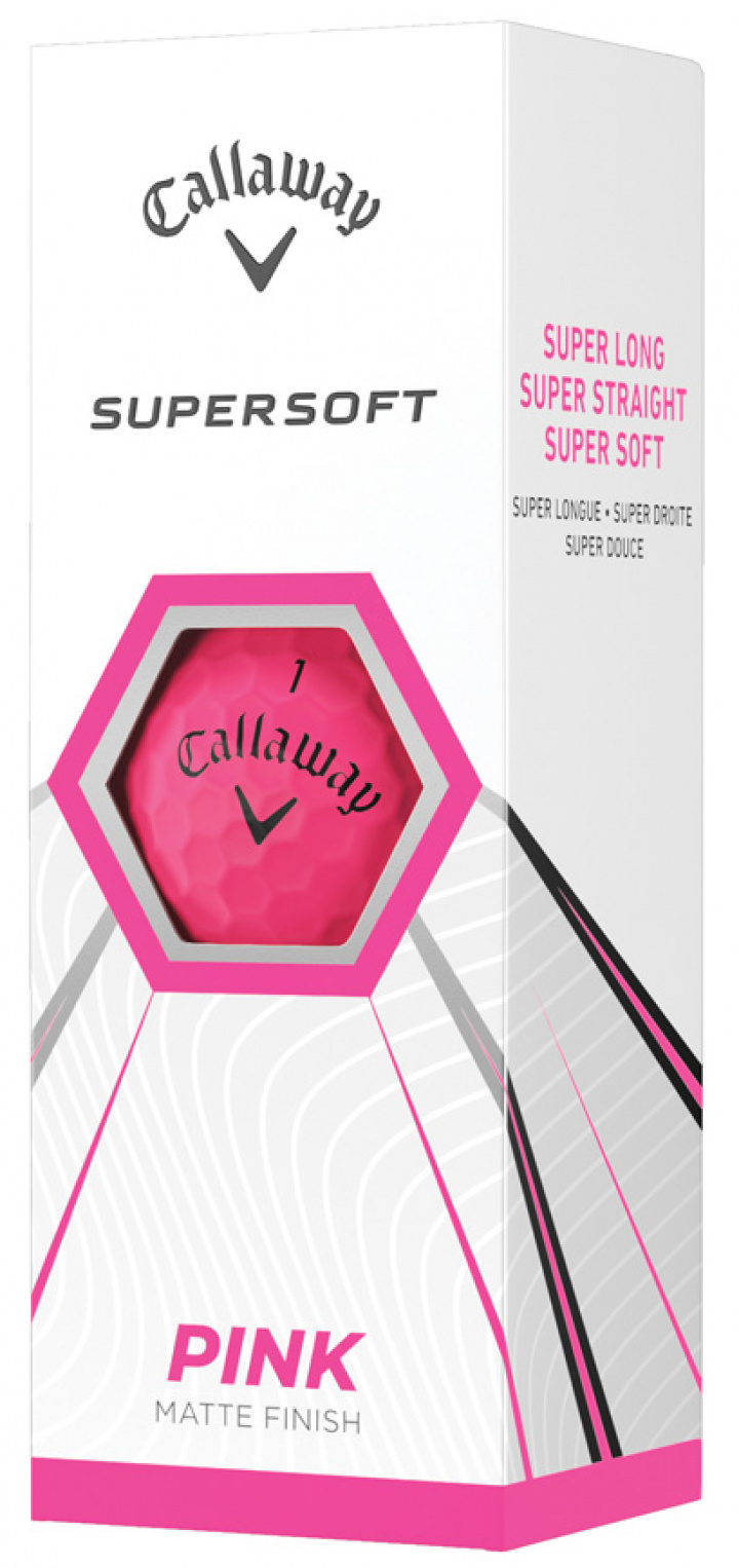 Callaway Golfbollar Supersoft 21 Matte Rosa (1st 3-pack) i gruppen Golfbollar / 3-pack hos Dimbo Golf AB (1418050-51)