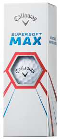 Callaway Golfbollar Supersoft Max 21 Vit (1st 3-pack)