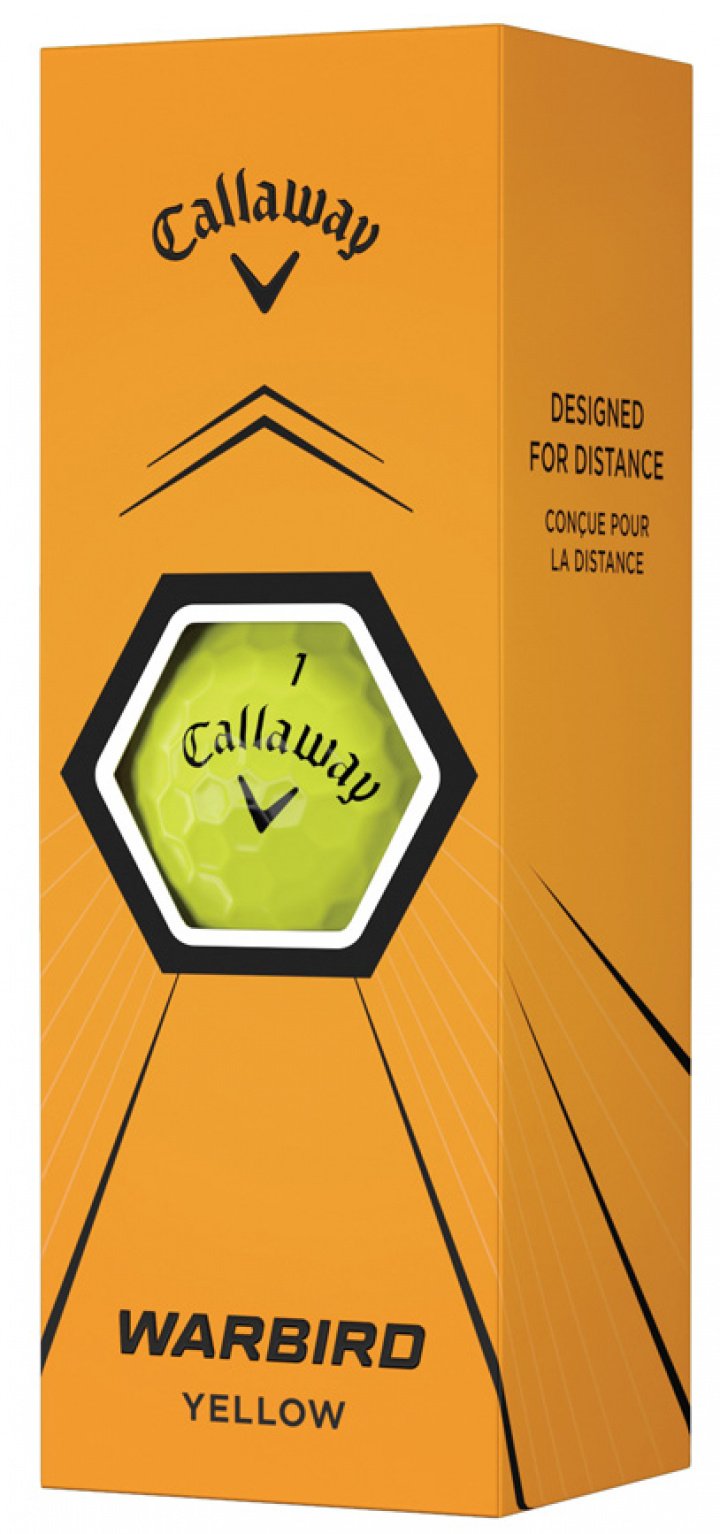 Callaway Golfbollar Warbird 21 Gul (1st 3-pack) i gruppen Golfbollar / 3-pack hos Dimbo Golf AB (1418052-30)