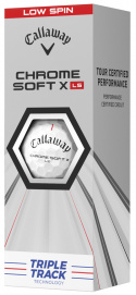 Callaway Golfbollar Chrome Soft 21 X LS Vit Triple Track (1st 3-pack)