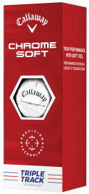 Callaway Golfbollar Chrome Soft 22 Vit Triple Track (1st 3-pack)