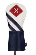 Callaway Headcover Vintage Fairway Vit/Marin/Röd