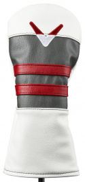 Callaway Headcover Vintage Fairway Vit/Grafit/Röd