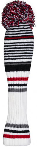 Callaway Headcover Pom Pom Fairway Vit/Grafit/Röd