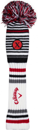 Callaway Headcover Pom Pom Hybrid Vit/Grafit/Röd