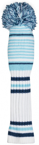Callaway Headcover Pom Pom Hybrid Vit/Ljusblå/Marinblå