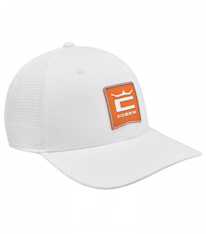 Cobra Keps Crown C Patch Justerbar Vit/Orange i gruppen Kläder / Accessoarer / KEPSAR hos Dimbo Golf AB (1502079-972803)