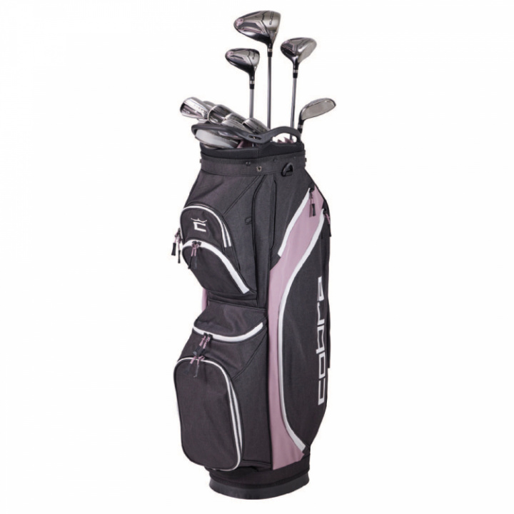 Cobra Nybörjarset Fly XL Svart/Rosa Dam Höger Grafit 9 klubbor i gruppen Golfklubbor / Nybörjarset Golf hos Dimbo Golf AB (1580003-661625)