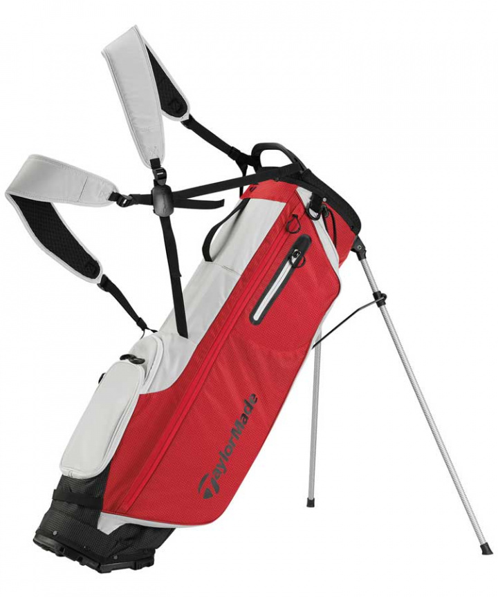 TaylorMade Bärbag FlexTech SuperLite Silver/Röd i gruppen Bagar / Bärbagar hos Dimbo Golf AB (1611088-665301)