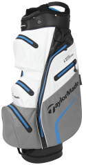 TaylorMade Vagnbag Deluxe WaterProof Vit/Grå/Blå