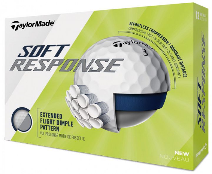 TaylorMade Golfboll Soft Response Vit 1st dussin i gruppen Golfbollar / Dussin hos Dimbo Golf AB (1615024-10)