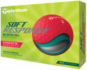 TaylorMade Golfboll Soft Response 2022 Röd 1st dussin
