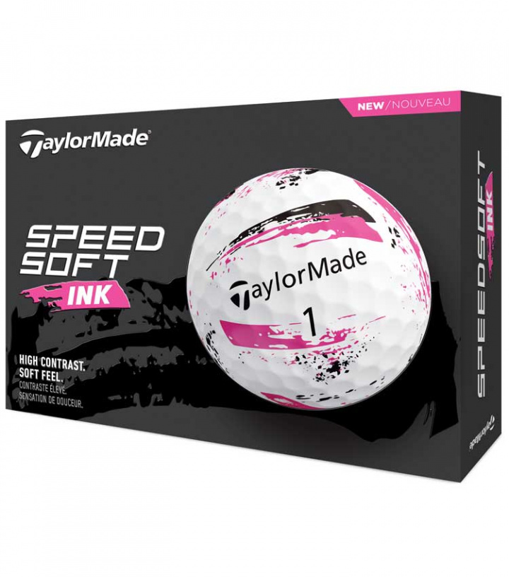 TaylorMade Golfboll SpeedSoft Ink Rosa 1st dussin i gruppen Golfbollar / Dussin hos Dimbo Golf AB (1615030-924001)