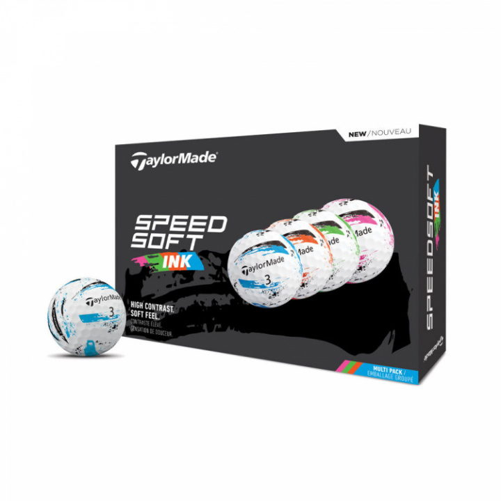 TaylorMade Golfboll SpeedSoft Ink Multi - Dussin i gruppen Golfbollar / Dussin hos Dimbo Golf AB (1615032-031801)
