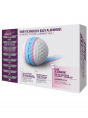 TaylorMade Golfboll Tour Response Stripe Dam Vit/Rosa/Blå 1st dussin