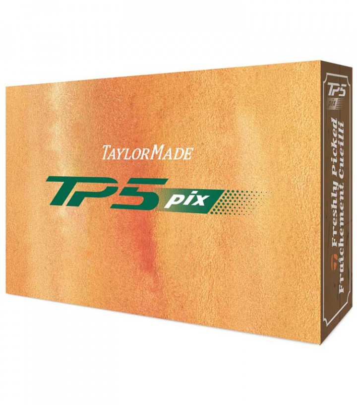 TaylorMade TP5 Pix Peach 2024 i gruppen Golfbollar / Dussin hos Dimbo Golf AB (1616026-905101)
