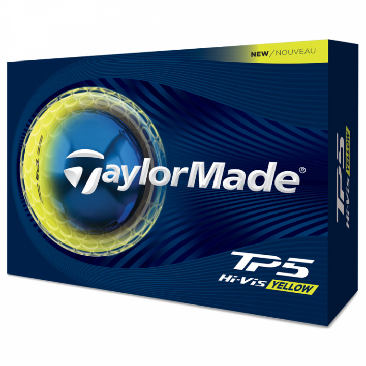 TaylorMade TP5 Gul i gruppen Golfbollar / Dussin hos Dimbo Golf AB (1616029-039801)