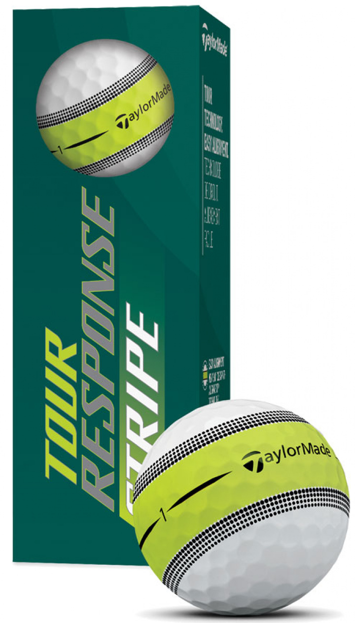 TaylorMade Golfboll Tour Response Stripe Vit (1st 3-pack) i gruppen Golfbollar / 3-pack hos Dimbo Golf AB (1618037-103001)