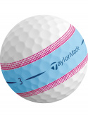 TaylorMade Golfboll Tour Response Stripe Dam Vit/Blå/Rosa (1st 3-pack)