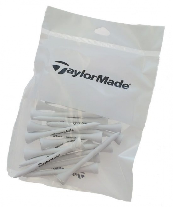 TaylorMade Pegs Trä 70mm Vit 20st i gruppen Tillbehör / Golftillbehör / Peggar hos Dimbo Golf AB (1681012-702010)