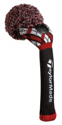 TaylorMade Headcover Driver PomPom Svart/Vit/Röd