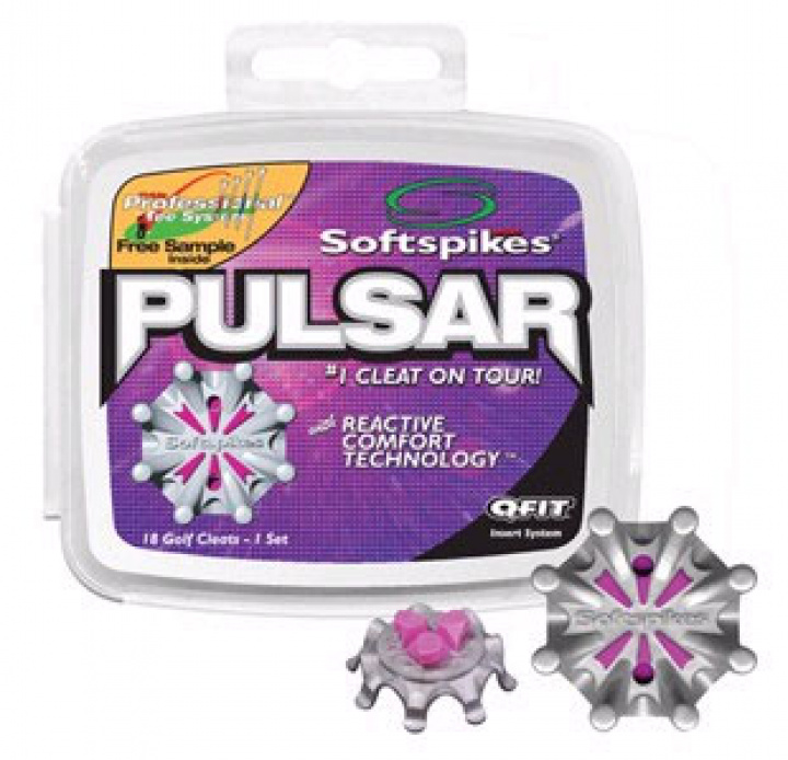 Mjukspik Softspikes Pulsar Q-Fit Silver/Lila i gruppen Tillbehör / Golftillbehör / Skotillbehör / Softspike hos Dimbo Golf AB (1981002-2049174)