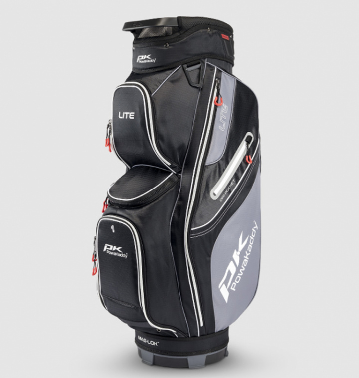 Powa Kaddy Vagnbag DLX Lite Mag-Lok Gunmetal/Svart i gruppen Bagar / Vagnbagar / PowaKaddy Vagnbag hos Dimbo Golf AB (2012028-0936390)