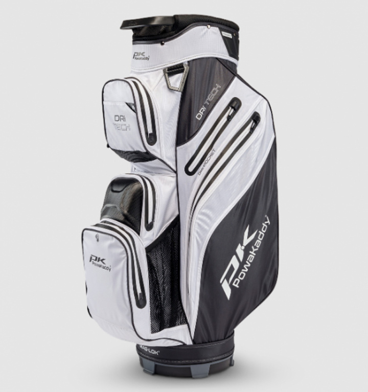 Powa Kaddy Vagnbag Dri-Tech MagLock Vit/Svart i gruppen Bagar / Vagnbagar / PowaKaddy Vagnbag hos Dimbo Golf AB (2012029-0936529)