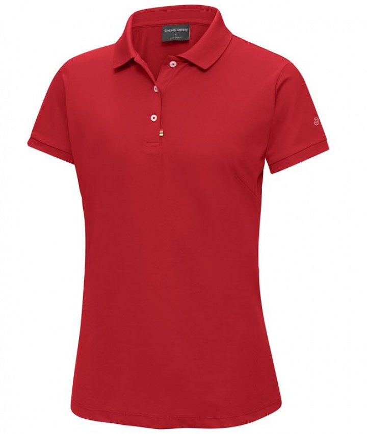 Galvin Green Piké Dam Mireya Röd i gruppen Kläder / Damkläder / KORTÄRM hos Dimbo Golf AB (2124037-22B4r)