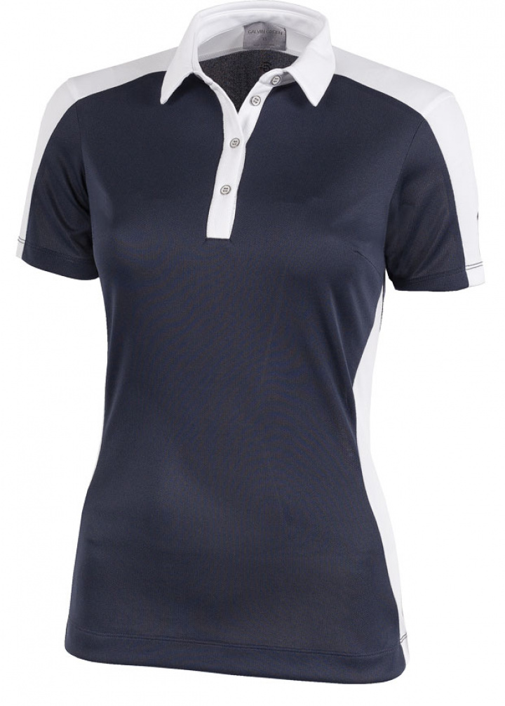 Galvin Green Piké Dam Muriel Marinblå/Vit i gruppen Kläder / Damkläder / KORTÄRM hos Dimbo Golf AB (2124040-31B4r)
