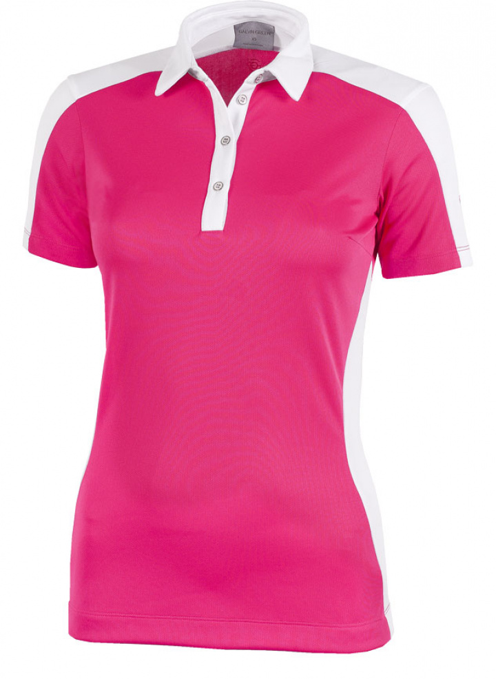 Galvin Green Piké Dam Muriel Djup Rosa/Vit i gruppen Kläder / Damkläder / KORTÄRM / Galvin Green Pike hos Dimbo Golf AB (2124040-91B4r)