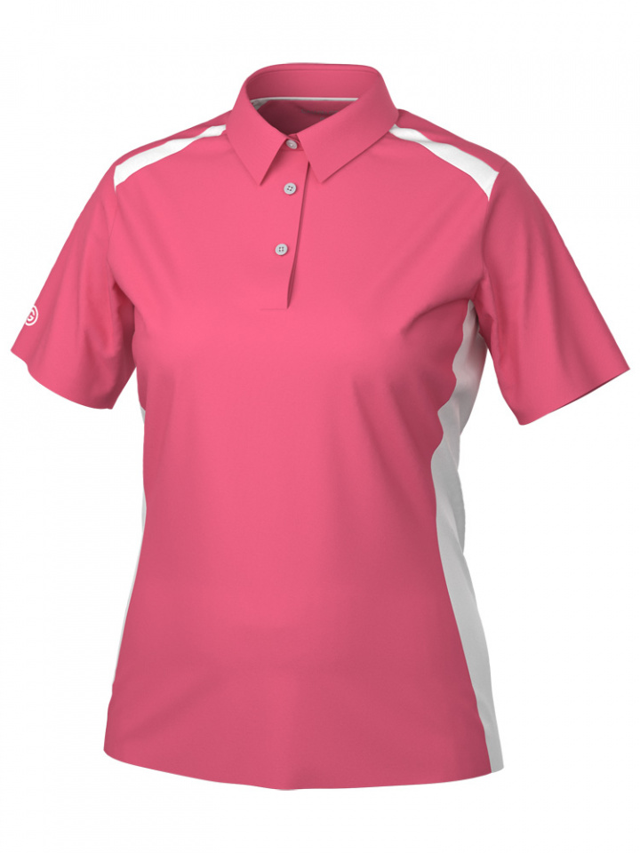 Galvin Green Piké Dam Mirelle V8+ Camelia Rosa/Vit i gruppen Kläder / Damkläder / KORTÄRM hos Dimbo Golf AB (2124048-98442r)