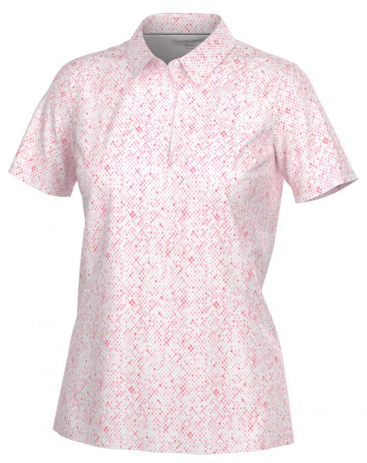 Galvin Green Piké Dam Maud V8+ Vit/Camelia Rosa i gruppen Kläder / Damkläder / KORTÄRM hos Dimbo Golf AB (2124051-88092r)