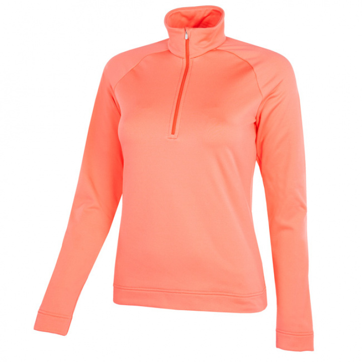 Galvin Green Insula Half Zip Dam Dolly Korall i gruppen Kläder / Damkläder / LÅNGÄRM hos Dimbo Golf AB (2128043-04B3r)