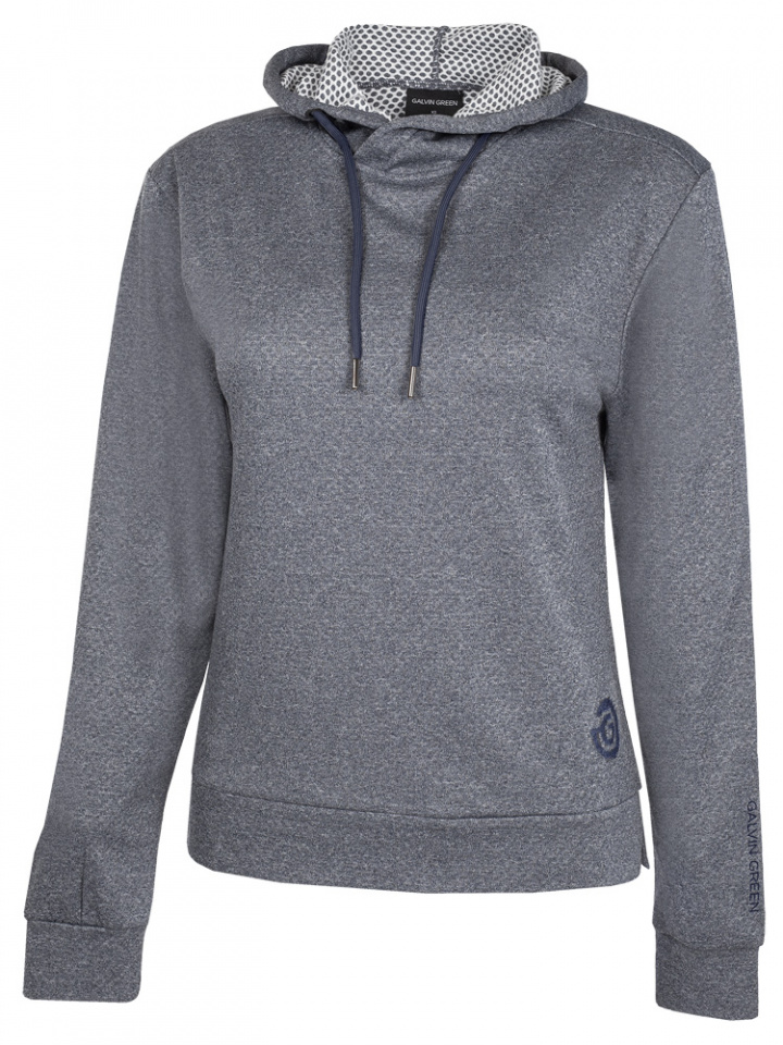 Galvin Green Insula Hoodie Dam Dagmar Marinblå Melerad i gruppen Kläder / Damkläder / LÅNGÄRM hos Dimbo Golf AB (2128056-91111r)